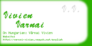 vivien varnai business card